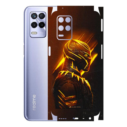 Realme Phone Skins (All Models) - Gold Black Panther - 3D Embossed Finish (L-181) Realme 8S (5G)