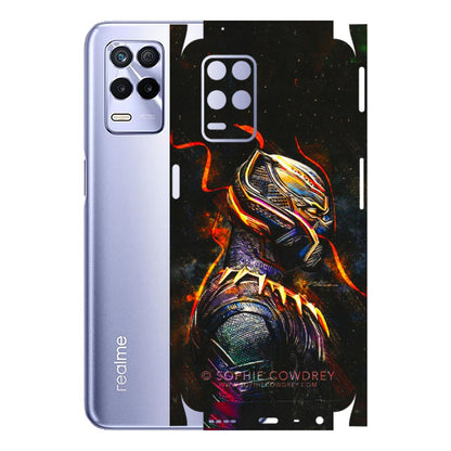 Realme Phone Skins (All Models) - Black Panther - 3D Embossed Finish (L-190) Realme 8S (5G)
