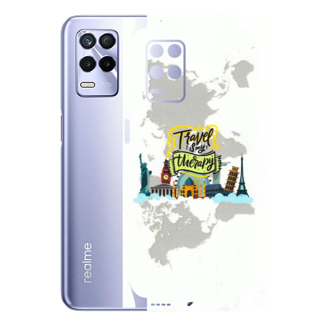 Realme Phone Skins (All Models) - Travel Therapy - 3D Embossed Finish (L-199) Realme 8S (5G)