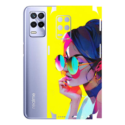 Realme Phone Skins (All Models) - Bold Stylish Girl - 3D Embossed Finish (L-222) Realme 8S (5G)