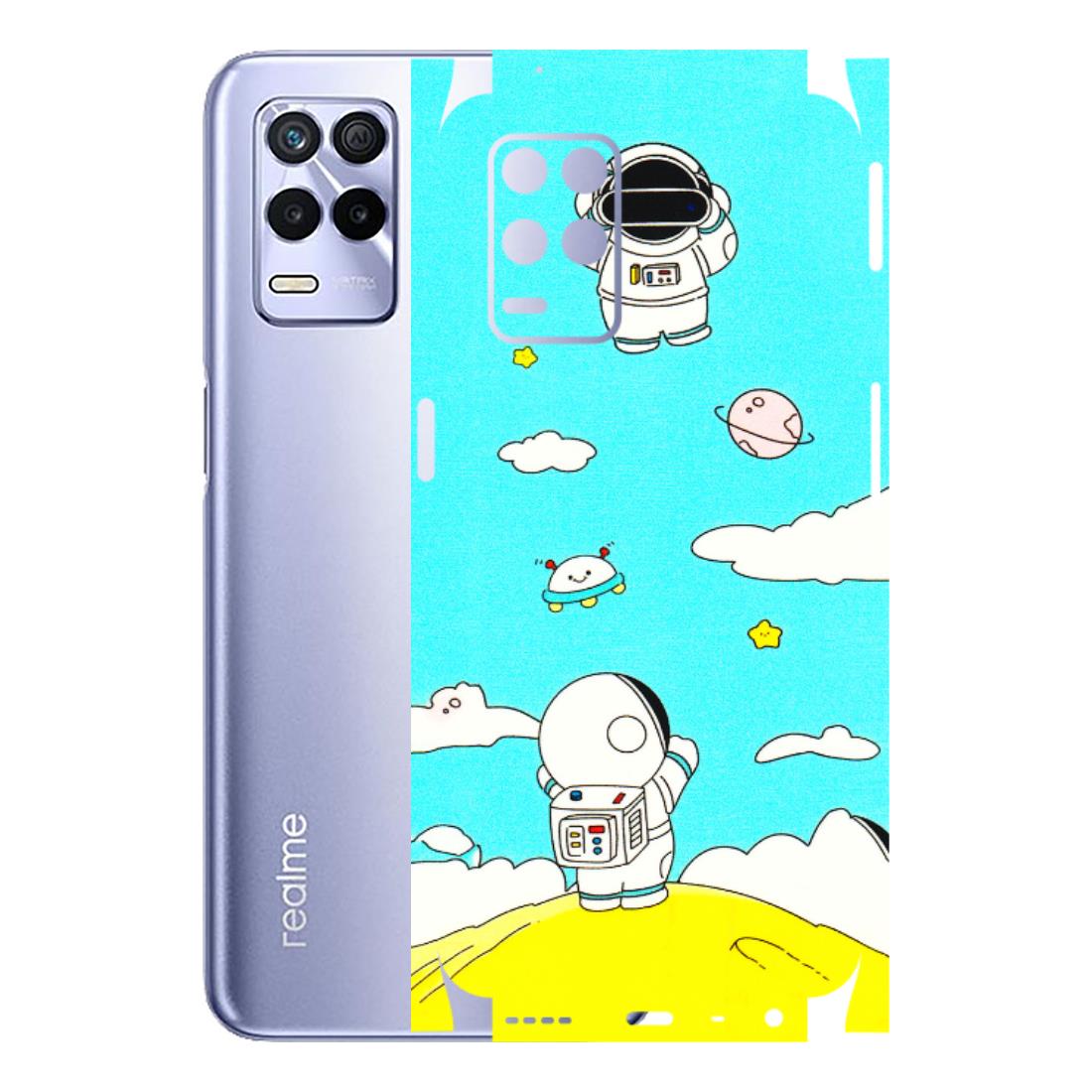 Realme Phone Skins (All Models) - Blue Skies Astro Float - 3D Embossed Finish (L-230) Realme 8S (5G)
