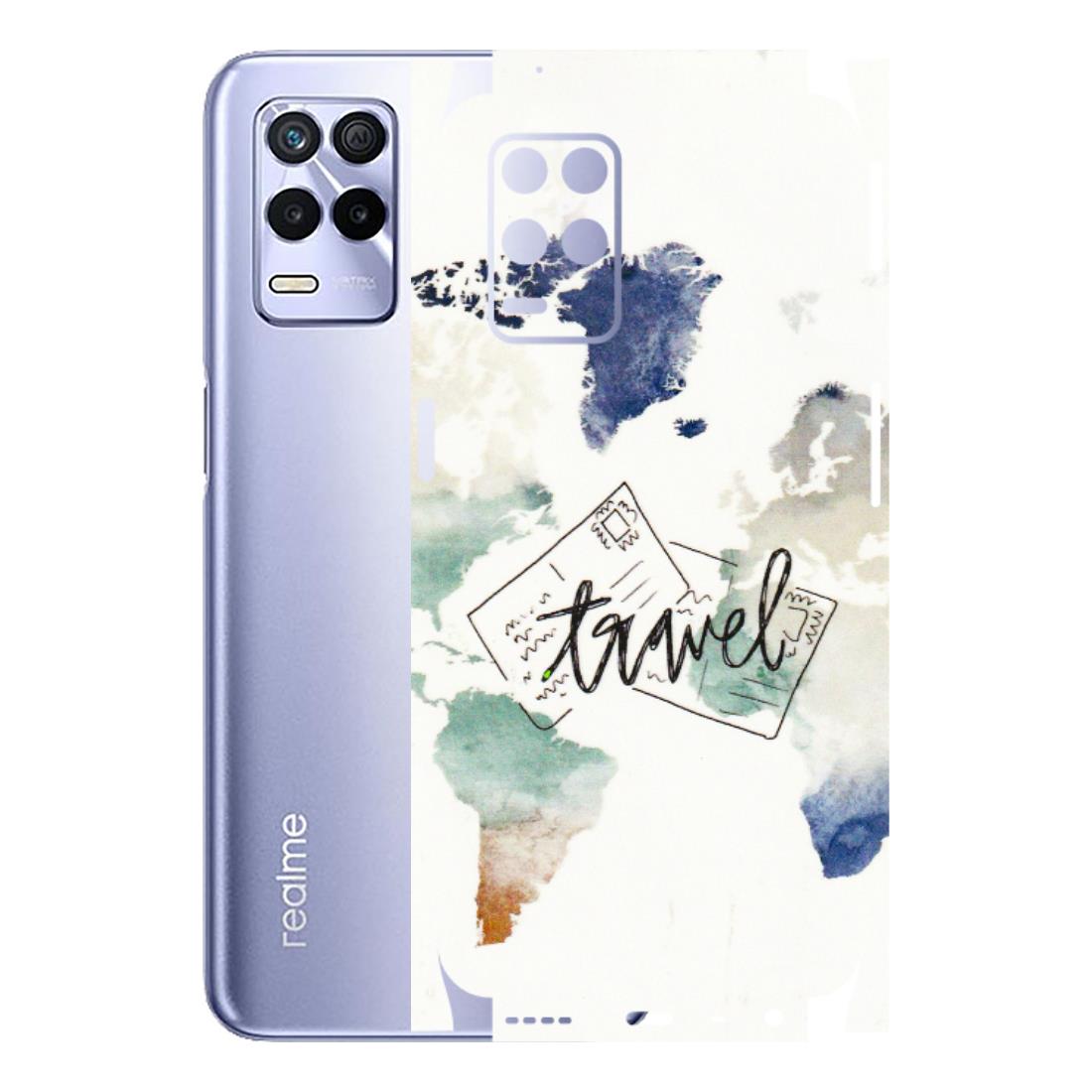 Realme Phone Skins (All Models) - Travel The World - 3D Embossed Finish (L-232) Realme 8S (5G)