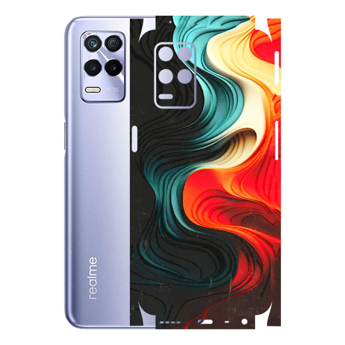 Realme Phone Skins (All Models) - The Silky Swirl - 3D Embossed Finish (L-240) Realme 8S (5G)