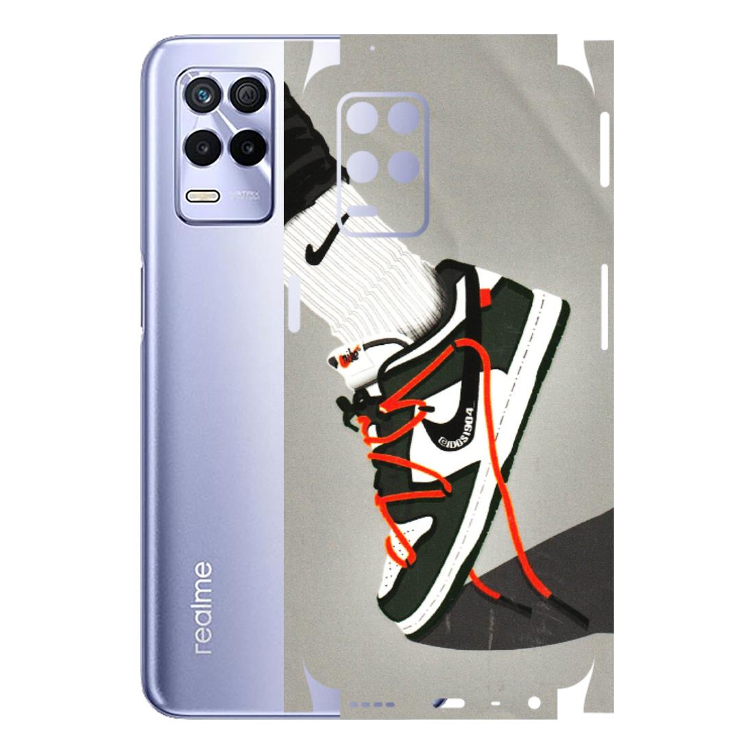 Realme Phone Skins (All Models) - New Grey Sneaker - 3D Embossed Finish (L-261) Realme 8S (5G)