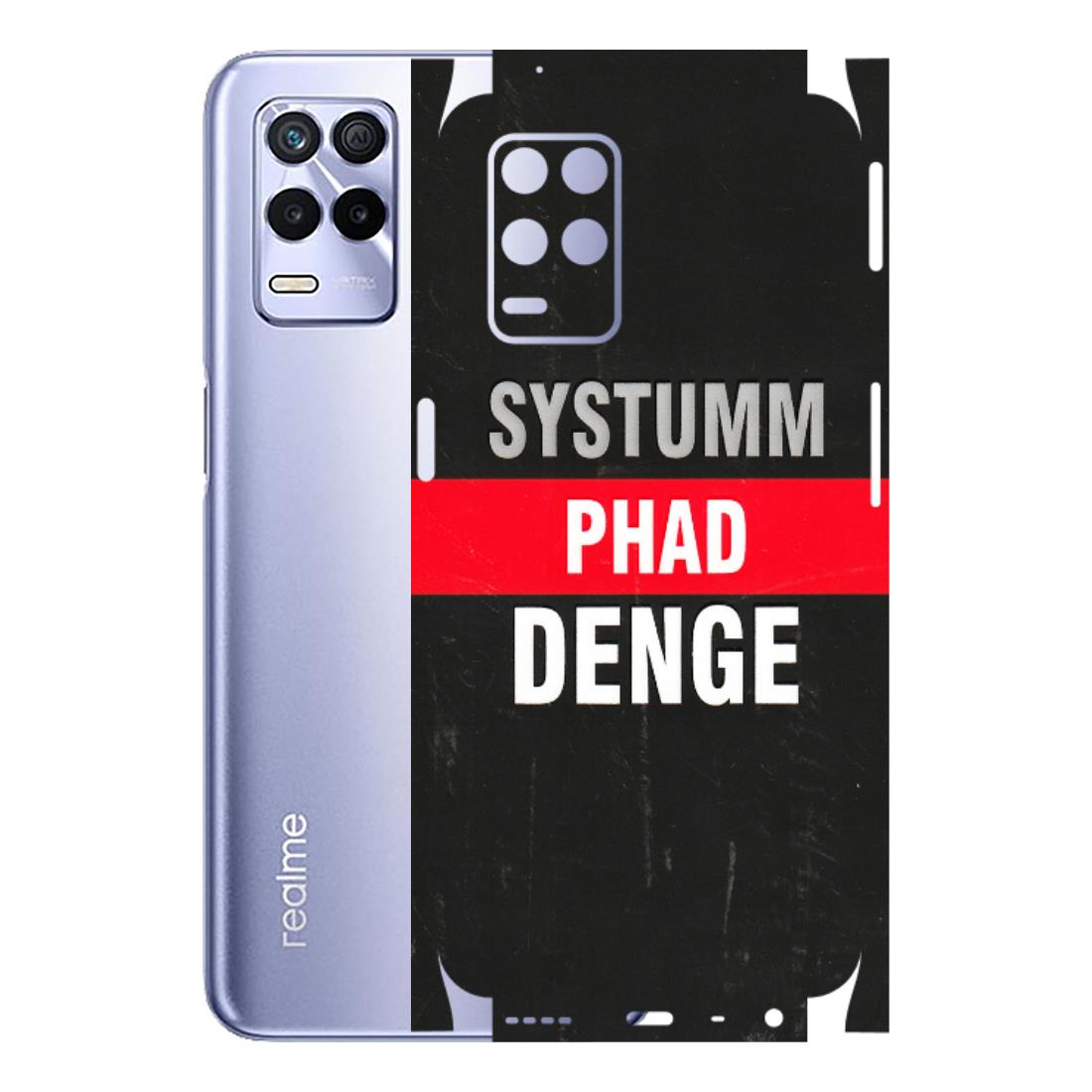 Realme Phone Skins (All Models) - Systumm Phad Denge - 3D Embossed Finish (L-278) Realme 8S (5G)