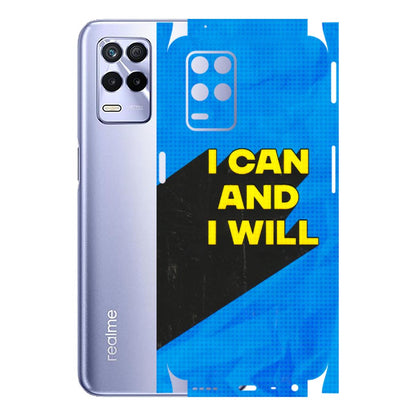 Realme Phone Skins (All Models) - I Can And I Will - 3D Embossed Finish (L-281) Realme 8S (5G)