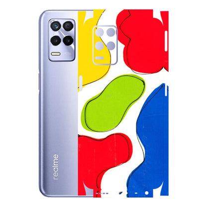 Realme Phone Skins (All Models) - RGB Colour Paint - 3D Embossed Finish (L-284) Realme 8S (5G)