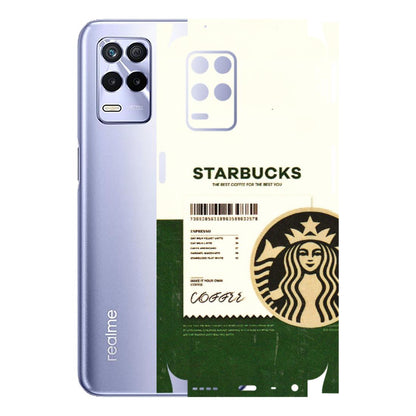 Realme Phone Skins (All Models) - Starbucks Barcode - 3D Embossed Finish (L-308) Realme 8S (5G)