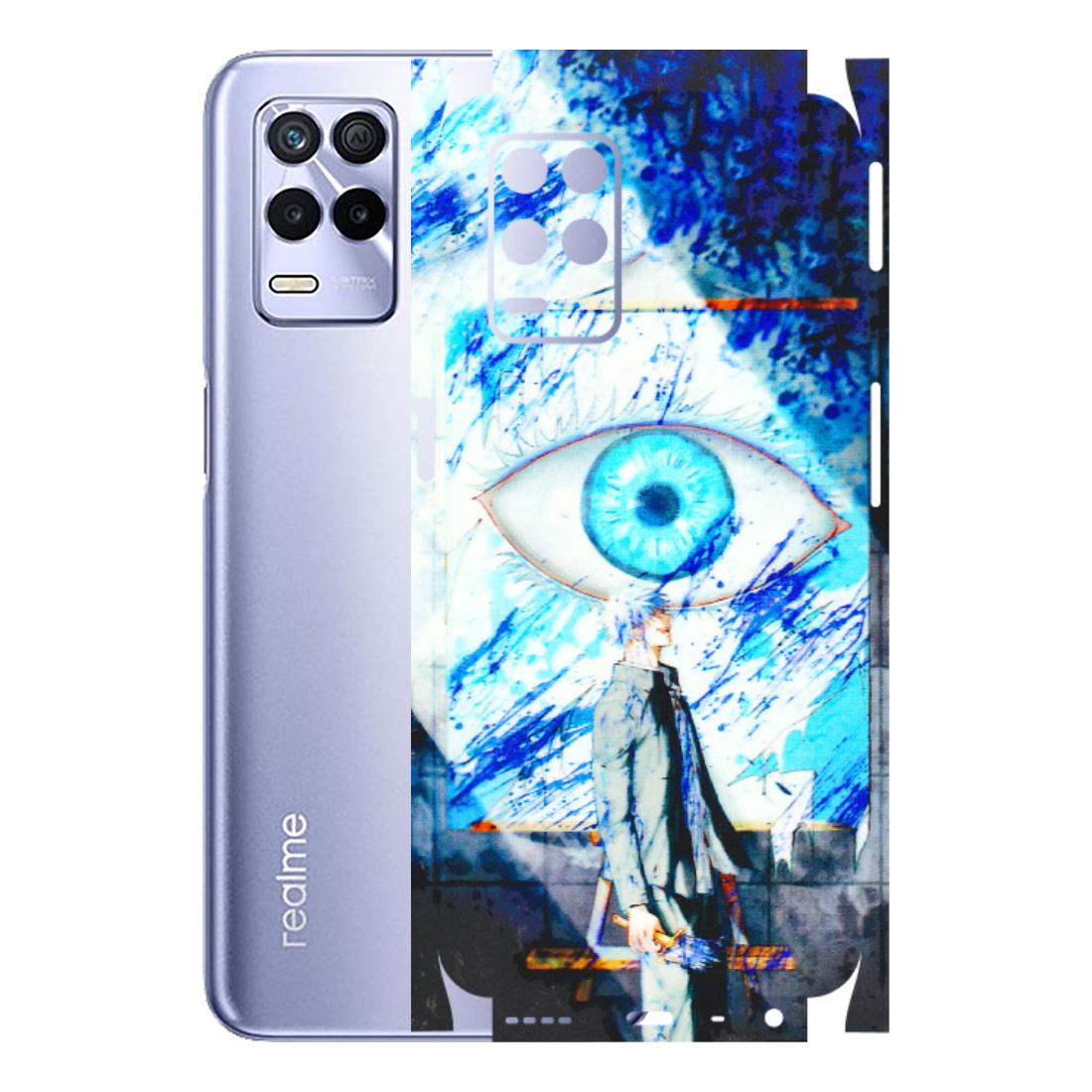 Realme Phone Skins (All Models) - Anime Sea Blue Eye - 3D Embossed Finish (L-318) Realme 8S (5G)