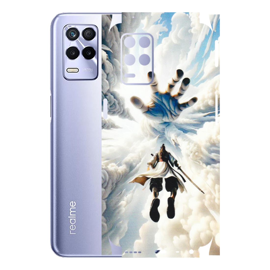 Realme Phone Skins (All Models) - Big Hand With Monkey King - 3D Embossed Finish (L-323) Realme 8S (5G)