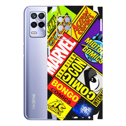 Realme Phone Skins (All Models) - Bongo Comic Con - 3D Embossed Finish (L-325) Realme 8S (5G)