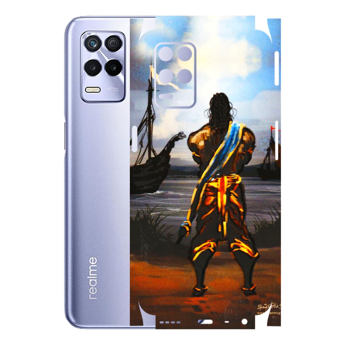 Realme Phone Skins (All Models) - Heavenly God Figure - 3D Embossed Finish (L-34) Realme 8S (5G)