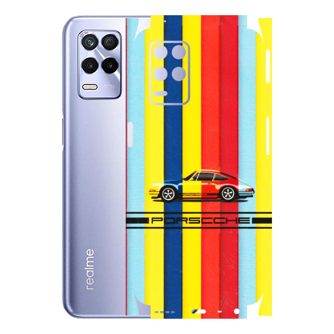Realme Phone Skins (All Models) - Multicolour Porche - 3D Embossed Finish (L-39) Realme 8S (5G)