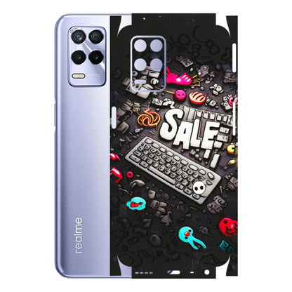 Realme Phone Skins (All Models) - Gadgets Sale - 3D Embossed Finish (L-50) Realme 8S (5G)