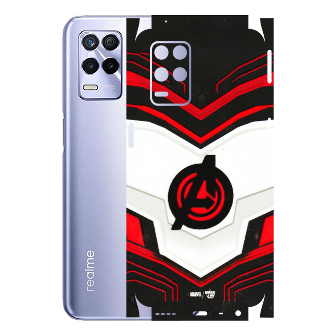 Realme Phone Skins (All Models) - Avengers Logo - 3D Embossed Finish (L-55) Realme 8S (5G)