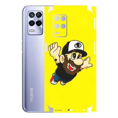 Realme Phone Skins (All Models) - Flying Beardo - 3D Embossed Finish (L-60) Realme 8S (5G)