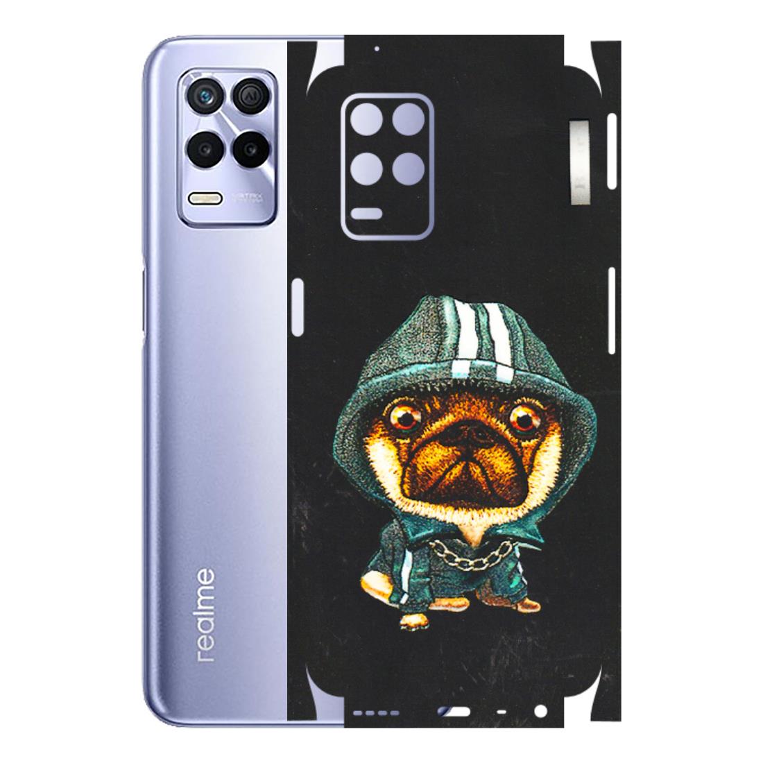 Realme Phone Skins (All Models) - Puppy N Hoodie - 3D Embossed Finish (L-90) Realme 8S (5G)