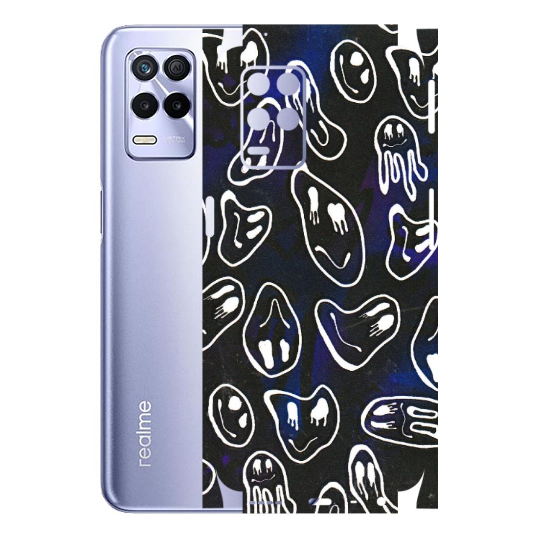 Realme Phone Skins (All Models) - Distorted Smileys - 3D Embossed Finish (L-92) Realme 8S (5G)