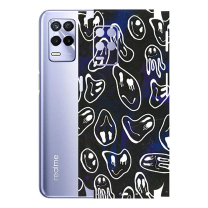 Realme Phone Skins (All Models) - Distorted Smileys - 3D Embossed Finish (L-92) Realme 8S (5G)