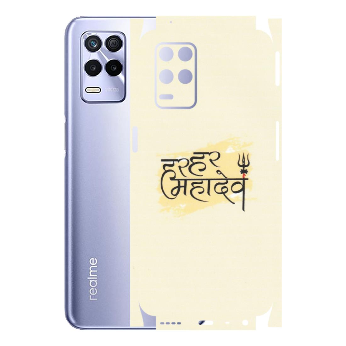 Realme Phone Skins (All Models) - Har Har Mahadev - Matte Finish (M-10) Realme 8S (5G)
