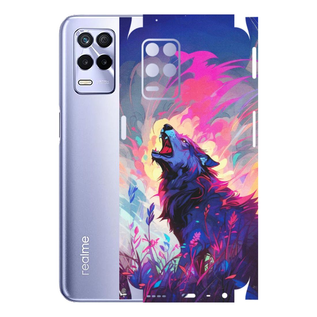Realme Phone Skins (All Models) - New Wild Wolf Abstract - Matte Finish (M-125) Realme 8S (5G)