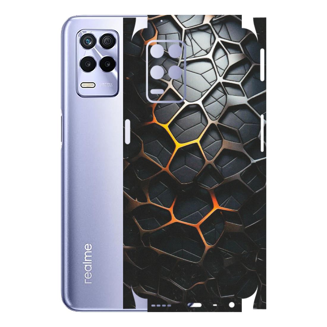 Realme Phone Skins (All Models) - New Abstract Graphite Tiles - Matte Finish (M-130) Realme 8S (5G)