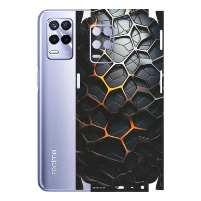 Realme Phone Skins (All Models) - New Abstract Graphite Tiles - Matte Finish (M-130) Realme 8S (5G)
