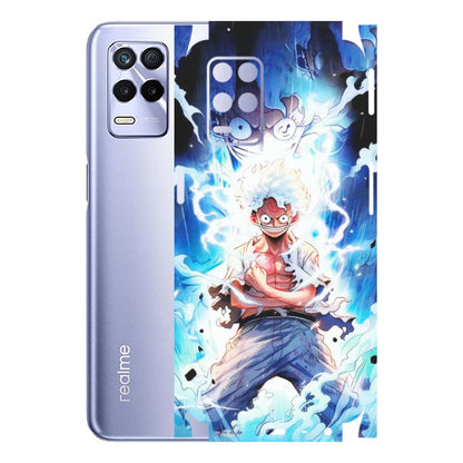 Realme Phone Skins (All Models) - Blue Thunder Luffy Anime - Matte Finish (M-132) Realme 8S (5G)
