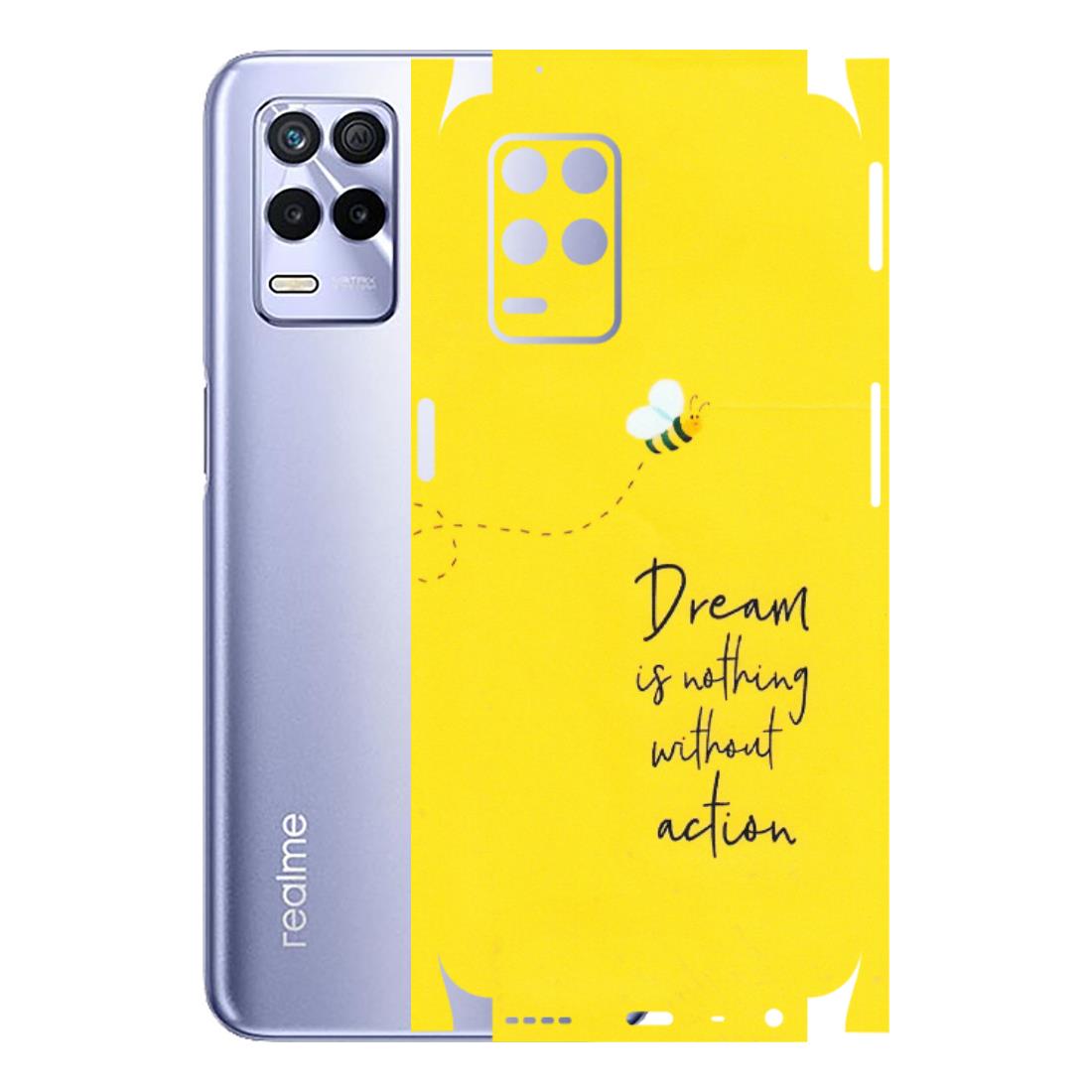 Realme Phone Skins (All Models) - Dream Is Nothing Without Action - Matte Finish (M-138) Realme 8S (5G)