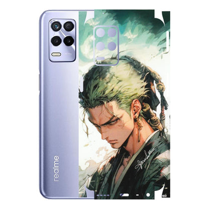 Realme Phone Skins (All Models) - New Roronoa Zoro One Picece Anime - Matte Finish (M-140) Realme 8S (5G)