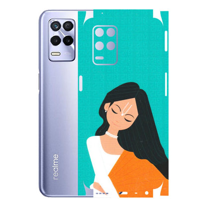Realme Phone Skins (All Models) - Radhe Radhe With Hindu Symbol - Matte Finish (M-164) Realme 8S (5G)