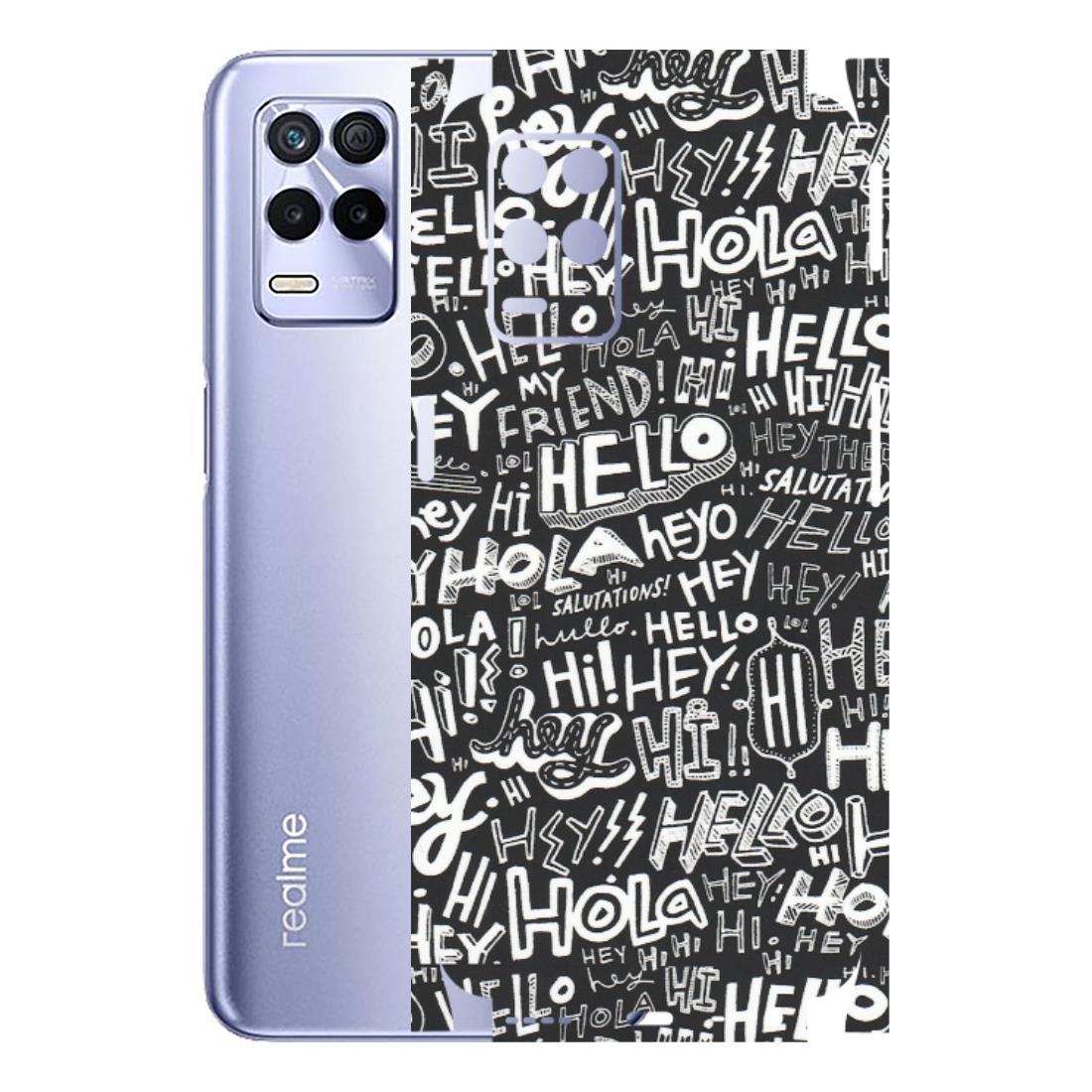 Realme Phone Skins (All Models) - Hi Hello Doodles - Matte Finish (M-25) Realme 8S (5G)