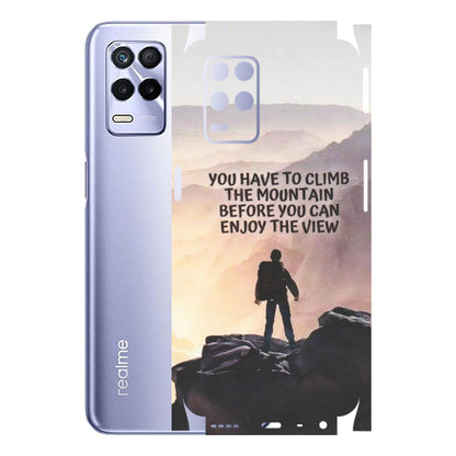 Realme Phone Skins (All Models) - Motivational Hiking Mountain - Matte Finish (M-28) Realme 8S (5G)