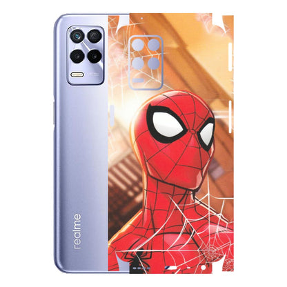 Realme Phone Skins (All Models) - Spiderman Face New - Matte Finish (M-41) Realme 8S (5G)
