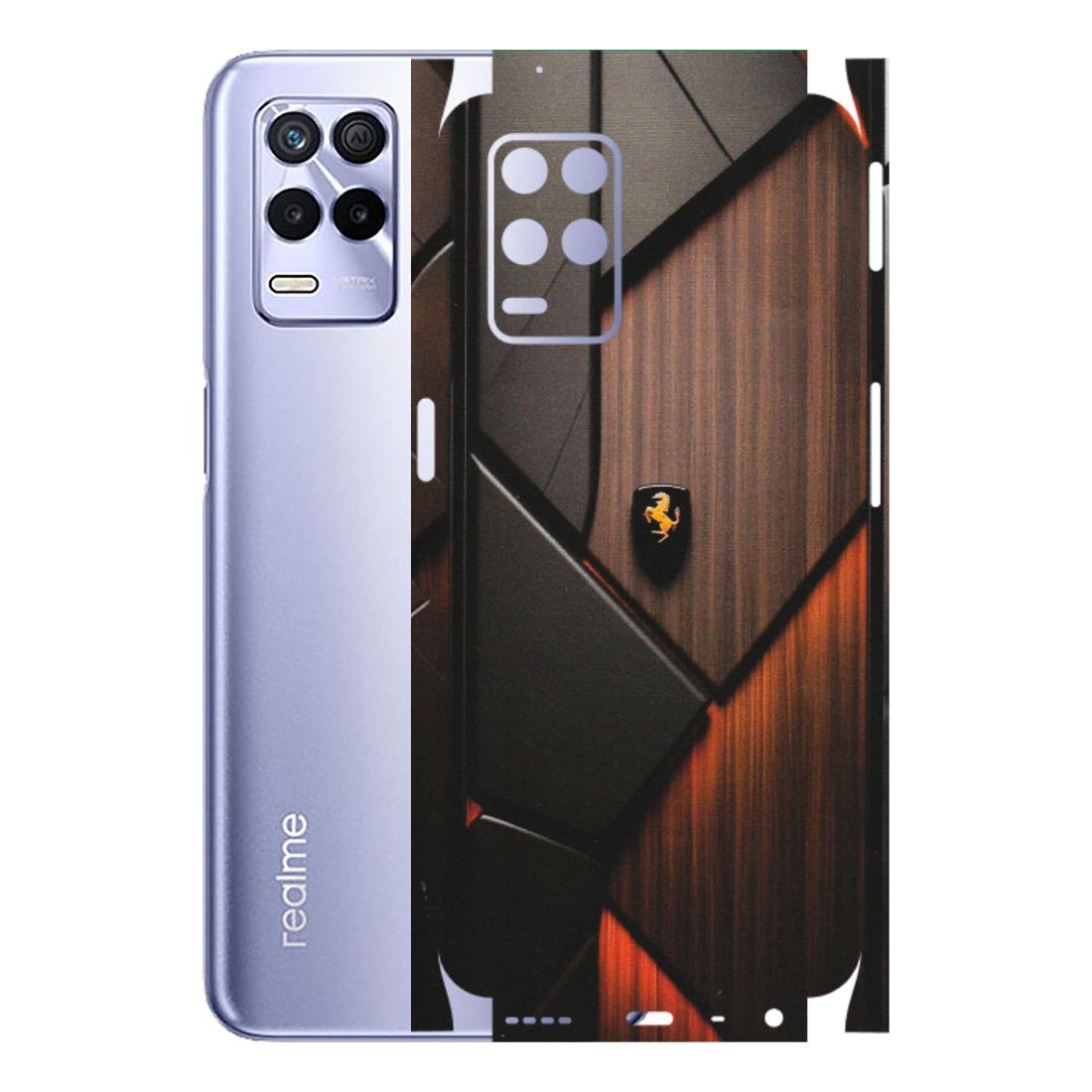 Realme Phone Skins (All Models) - Lambo Beauty Wood Pattern Sober - Matte Finish (M-51) Realme 8S (5G)