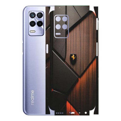 Realme Phone Skins (All Models) - Lambo Beauty Wood Pattern Sober - Matte Finish (M-51) Realme 8S (5G)