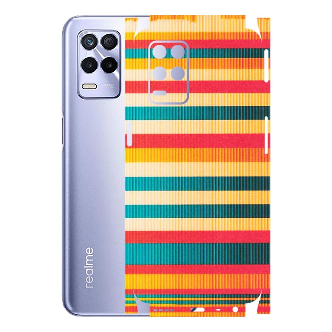 Realme Phone Skins (All Models) - Colourful Stripes Soothing Effect - Matte Finish (M-86) Realme 8S (5G)