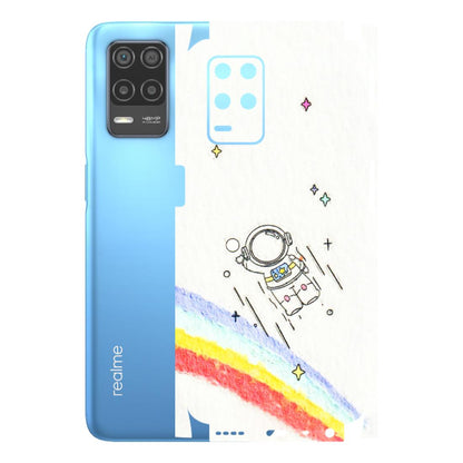 Realme Phone Skins (All Models) - Milkyway Astronaut - 3D Embossed Finish (L-110) Realme 8 (4G)