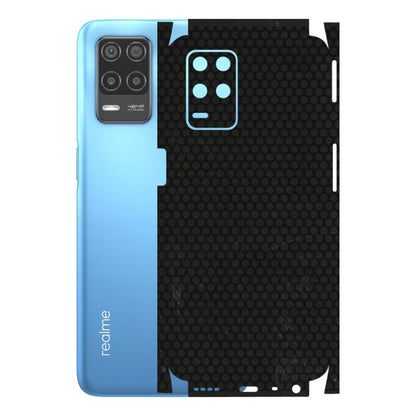 Realme Phone Skins (All Models) - Black honeycomb - 3D Embossed Finish (L-114) Realme 8 (4G)