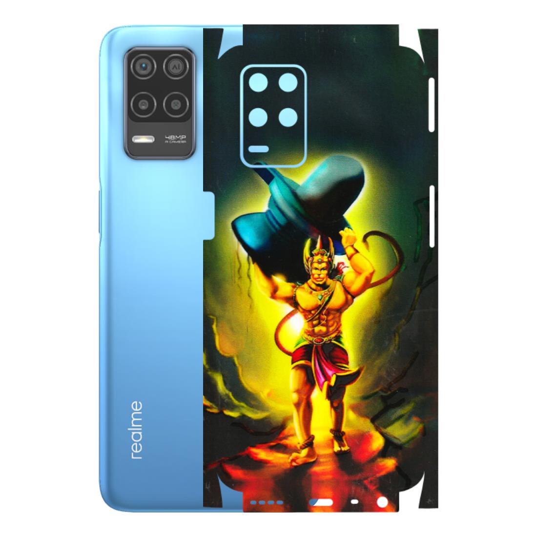 Realme Phone Skins (All Models) - Hanuman Ji - 3D Embossed Finish (L-128) Realme 8 (4G)