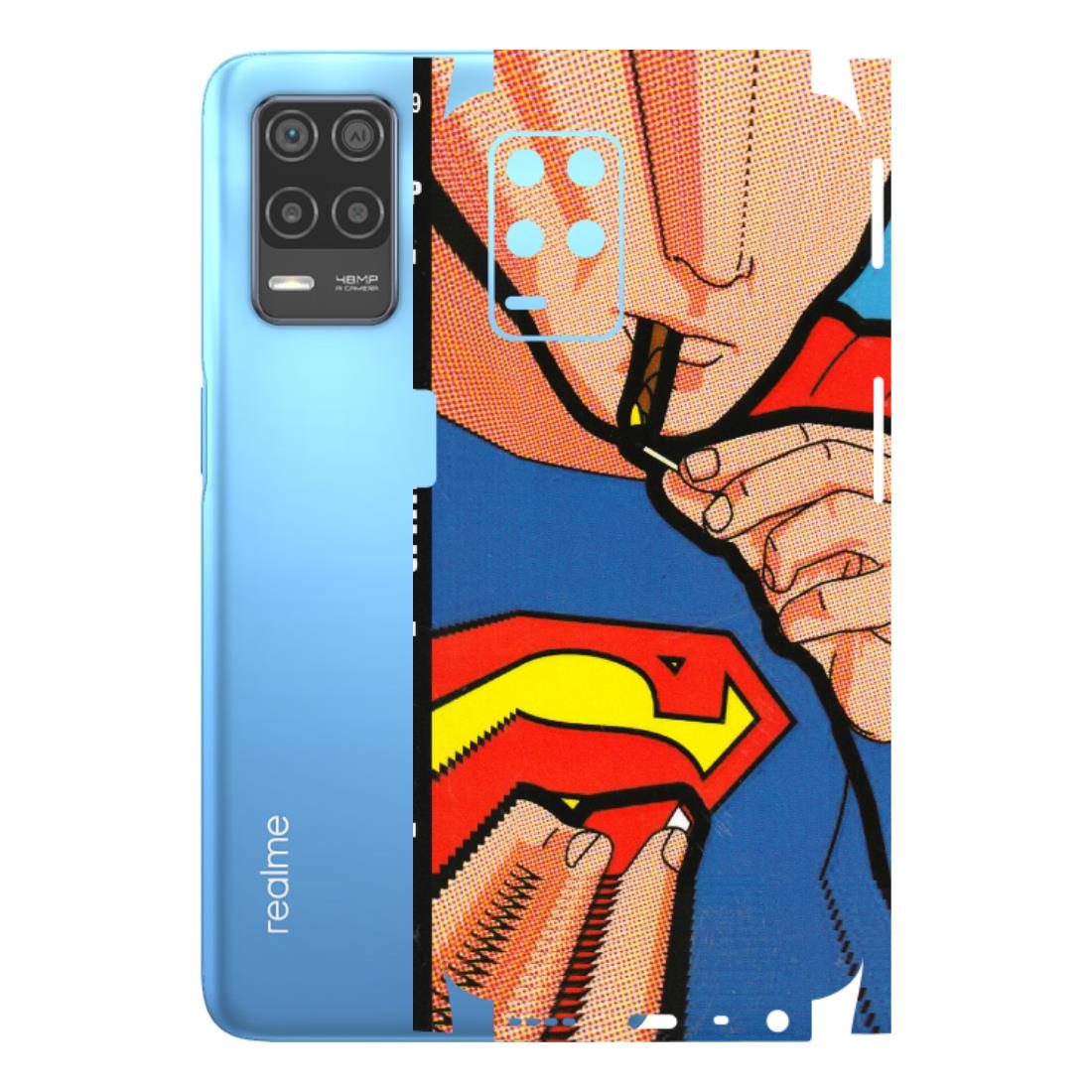 Realme Phone Skins (All Models) - Superman Sutta - 3D Embossed Finish (L-130) Realme 8 (4G)