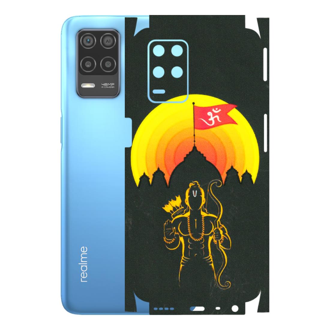 Realme Phone Skins (All Models) - Lord Ram - 3D Embossed Finish (L-132) Realme 8 (4G)
