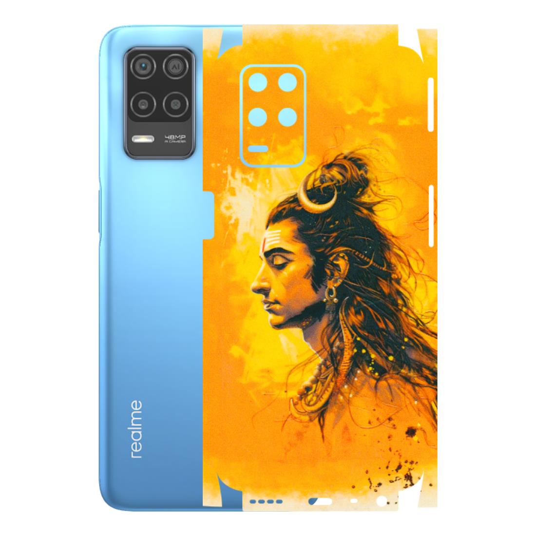 Realme Phone Skins (All Models) - Shiv Shakti - 3D Embossed Finish (L-14) Realme 8 (4G)