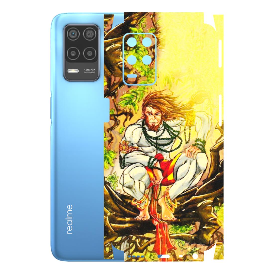 Realme Phone Skins (All Models) - Lord Hanuman - 3D Embossed Finish (L-152) Realme 8 (4G)