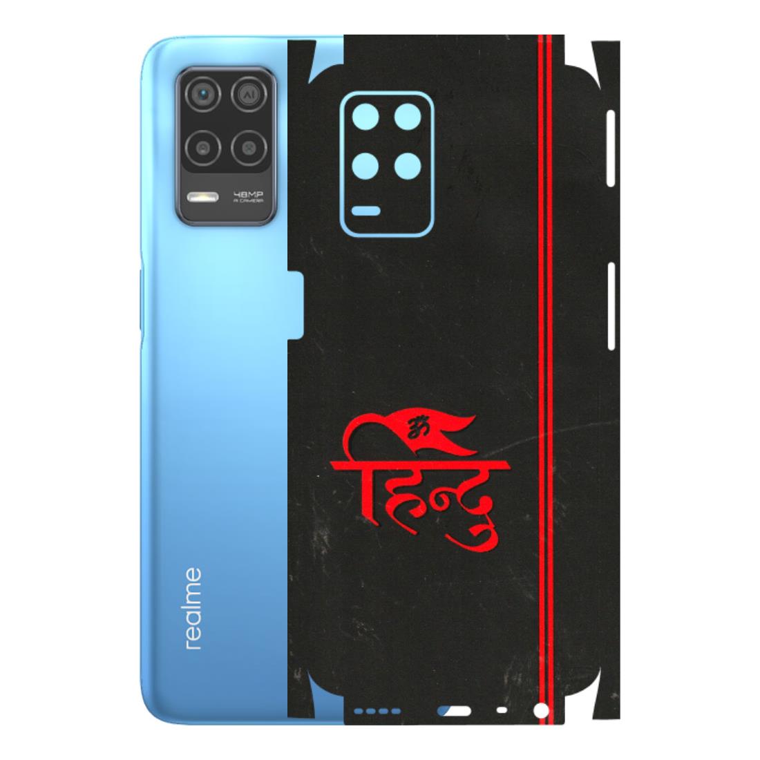Realme Phone Skins (All Models) - Hindu Black - 3D Embossed Finish (L-153) Realme 8 (4G)