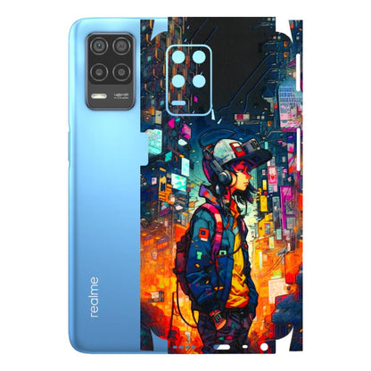 Realme Phone Skins (All Models) - Street Anime Guy - 3D Embossed Finish (L-158) Realme 8 (4G)