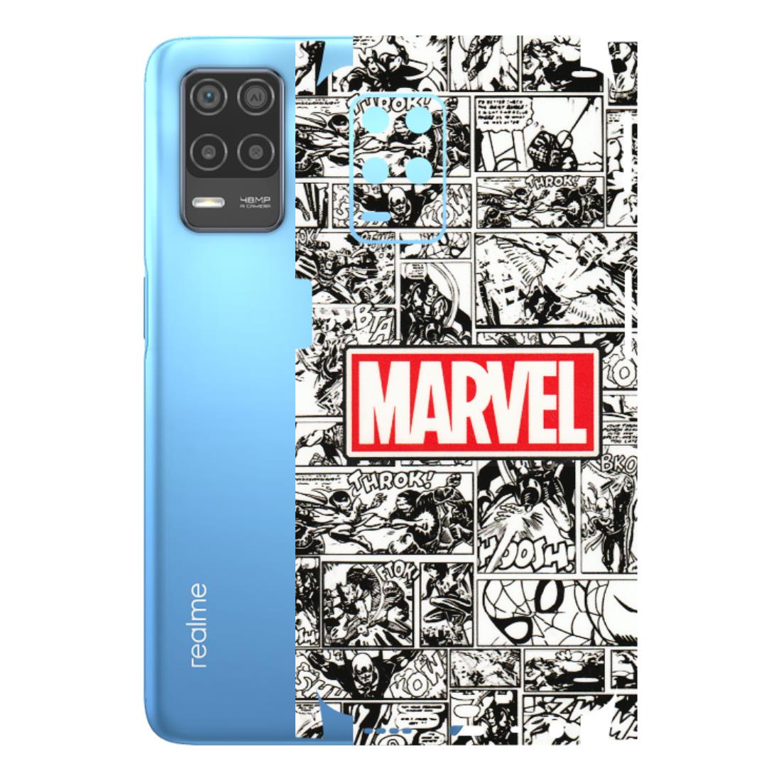 Realme Phone Skins (All Models) - Marvel Comic - 3D Embossed Finish (L-171) Realme 8 (4G)