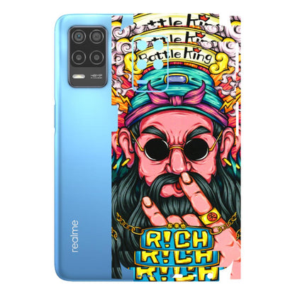 Realme Phone Skins (All Models) - Battle King Dude Face - 3D Embossed Finish (L-178) Realme 8 (4G)