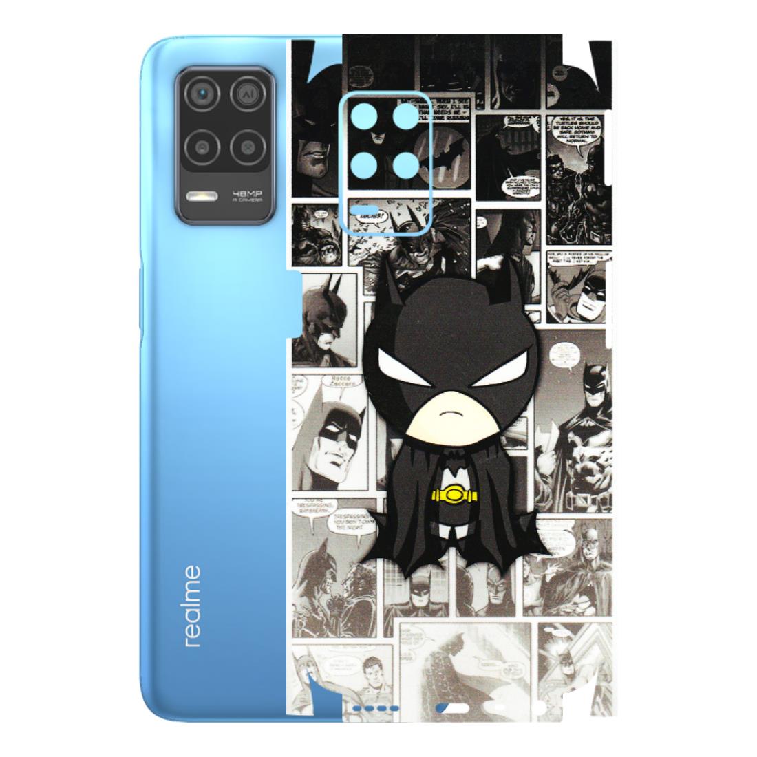 Realme Phone Skins (All Models) - Toon Batman - 3D Embossed Finish (L-182) Realme 8 (4G)