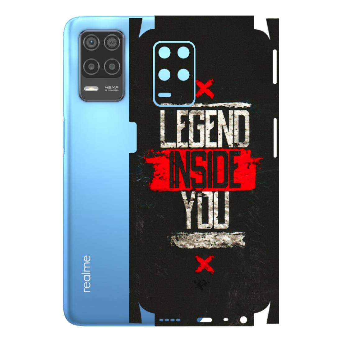 Realme Phone Skins (All Models) - Legend Inside You - 3D Embossed Finish (L-186) Realme 8 (4G)